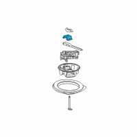 OEM 2013 Cadillac CTS Jack Assembly Nut Diagram - 11561358