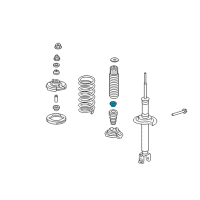 OEM 2011 Honda Accord Plate, Bump Stop Diagram - 52690-SG0-000