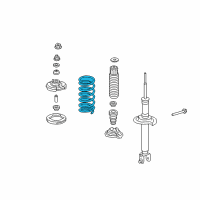 OEM Honda Crosstour Spring, Rear Diagram - 52441-TP6-A03