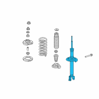 OEM Honda Crosstour Shock Absorber Unit, Rear Diagram - 52611-TP7-A03