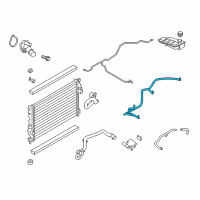 OEM 2014 Ford Escape Reservoir Hose Diagram - CV6Z-8075-Z