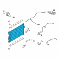 OEM 2015 Ford Escape Radiator Diagram - CV6Z-8005-X