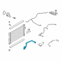 OEM 2015 Ford Escape Upper Hose Diagram - CV6Z-8286-M