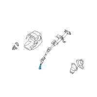 OEM Pontiac Vibe Steering Column Intermediate Shaft Diagram - 88971127