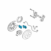 OEM 2005 Dodge Stratus Shoe Kit-Rear Disc Brake Diagram - MR569780