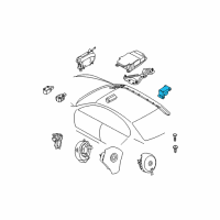 OEM BMW 525xi Sensor, B-Pillar Diagram - 65-77-6-977-398