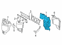 OEM Kia Carnival MANIFOLD CATALYTIC A Diagram - 285103N020