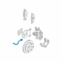 OEM 1999 Chevrolet Camaro Hose Asm-Rear Brake Diagram - 22163484