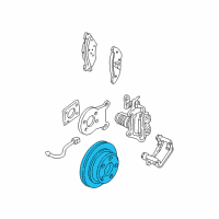 OEM 2000 Chevrolet Camaro Rear Brake Rotor Assembly Diagram - 19211901