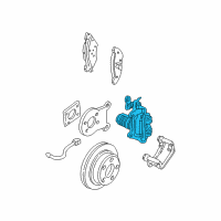 OEM 1998 Chevrolet Camaro Caliper Kit, Rear Brake Diagram - 12455128