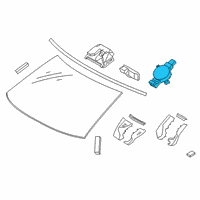 OEM Toyota GR Supra Rain Sensor Diagram - 89941-WAA05