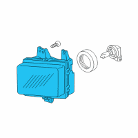 OEM Honda Ridgeline Foglight Unit, Passenger Side Diagram - 33901-SJC-A01