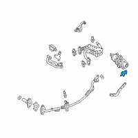 OEM Ford Bronco EGR Valve Gasket Diagram - LB5Z-9E464-B