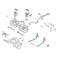 OEM 2016 Ford Mustang Tank Strap Diagram - FR3Z-9092-A