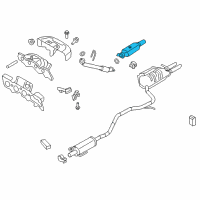 OEM 2010 Ford Fusion Catalytic Converter Diagram - AE5Z-5E212-N