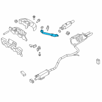 OEM 2011 Mercury Milan Front Pipe Diagram - AE5Z-5G203-C