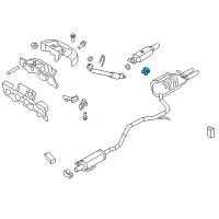 OEM 2012 Ford Fusion Muffler & Pipe Insulator Diagram - AE5Z-5F262-A