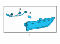 OEM 2022 Chevrolet Bolt EV Back Up Lamp Assembly Diagram - 42788705