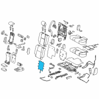 OEM 2012 Lexus GX460 Heater Assembly, Seat Diagram - 87510-60540