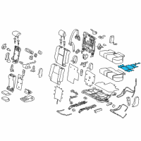 OEM Lexus GX460 Heater Assembly, Seat Diagram - 87510-60580