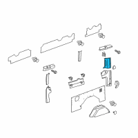 OEM 2018 Ford Transit-250 Rear Pillar Trim Diagram - CK4Z-6131010-AA