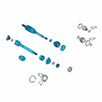 OEM Lexus NX450h+ Shaft Assembly, FR Drive Diagram - 43410-42390