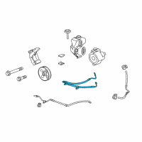 OEM 2011 Chevrolet Camaro Hose, P/S Gear Inlet Diagram - 22790848