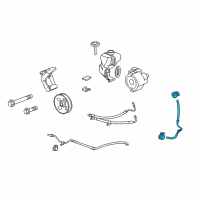 OEM 2013 Chevrolet Camaro Hose Asm-P/S Fluid Cooler Outlet Diagram - 92249334