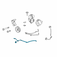 OEM 2013 Chevrolet Camaro Pipe Asm-P/S Gear Outlet Diagram - 92249335