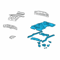 OEM 2005 Mercury Sable Rear Floor Pan Diagram - 4F1Z-5411215-AA