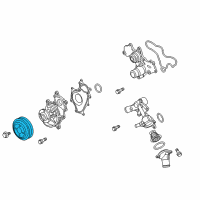 OEM Ford Mustang Pulley Diagram - BR3Z-8509-G