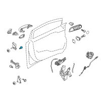 OEM 2012 Ford Fiesta Lower Hinge Bolt Diagram - -W713332-S437