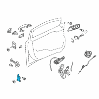 OEM 2013 Ford Fiesta Lower Hinge Diagram - AE8Z-5822810-A