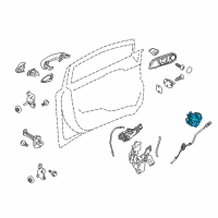 OEM 2018 Ford Fiesta Latch Diagram - BE8Z-5421812-B