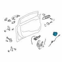 OEM Ford Fiesta Latch Diagram - BE8Z-5421812-B