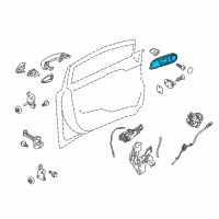 OEM Ford Fiesta Handle, Inside Diagram - AE8Z-5422600-FA