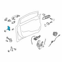 OEM 2016 Ford Fiesta Upper Hinge Diagram - G2BZ-5422801-A