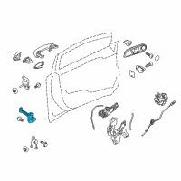 OEM Ford Fiesta Door Check Diagram - AE8Z-5423504-A