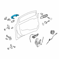 OEM 2019 Ford Fiesta Handle, Outside Diagram - DE8Z-5422404-CA