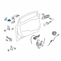 OEM 2019 Ford Fiesta Lock Cylinder Diagram - BE8Z-5421991-B