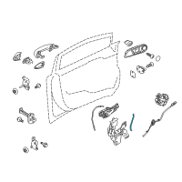 OEM 2014 Ford Fiesta Lock Rod Diagram - BE8Z-5822134-A