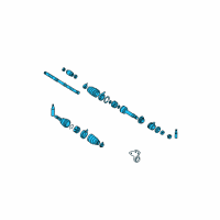OEM 2004 Nissan Maxima Shaft Assy-Front Drive, LH Diagram - 39101-7Y010