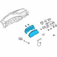 OEM 2008 Ford E-150 Cluster Diagram - 8C2Z-10849-C