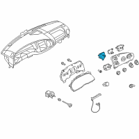 OEM 1997 Ford E-350 Econoline Fan Switch Diagram - F49Z-19986-A
