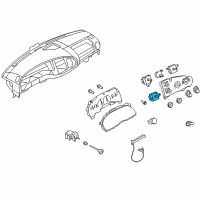 OEM 2014 Ford E-250 Fan Switch Diagram - F2UZ-19986-D