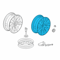 OEM 2018 Acura RLX Wheel Assembly, Aluminum (19X8J) (Tpms) (Enkei) Diagram - 42800-TY2-A72
