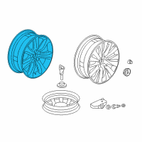 OEM Acura Wheel Assembly, Aluminum (18X8J) (Tpms) (Hitachi) Diagram - 42800-TY2-A80