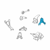 OEM 2001 Toyota Camry Rear Mount Diagram - 12371-74301