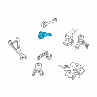 OEM 1999 Toyota Solara Bracket, Engine Mounting Control Diagram - 12313-74040