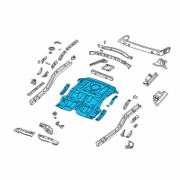 OEM 2006 Jeep Liberty Pan-Floor Diagram - 55360015AG